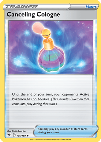 Canceling Cologne  136/189 Pokémon TCG Astral Radiance