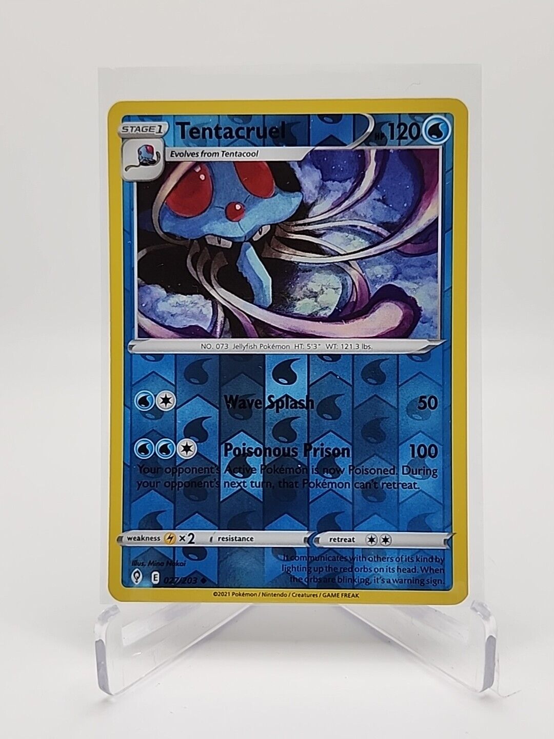 Tentacruel [Reverse Holo]  27/203 Pokémon TCG Evolving Skies