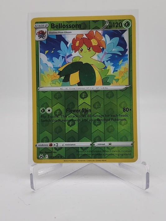 Bellossom [Reverse Holo] 3/159 Pokémon TGC Crown Zenith