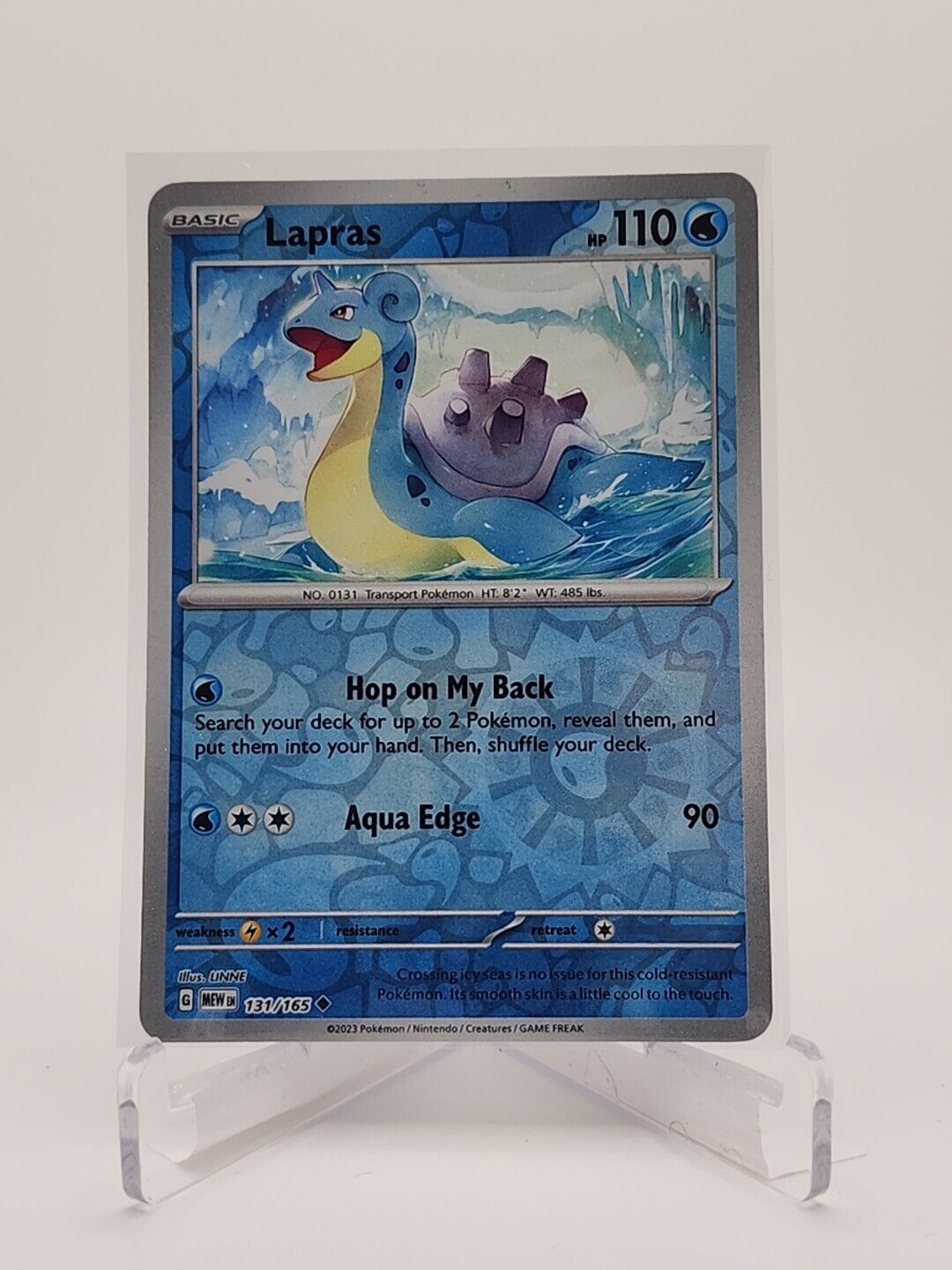 131/165 Lapras [Reverse Holo]  Pokémon TGC Scarlet & Violet - 151