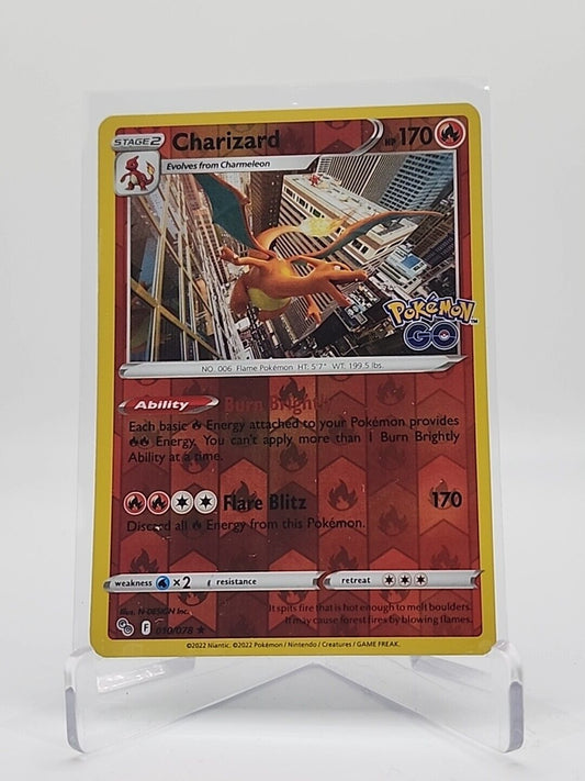 Charizard [Reverse Holo] 10/78 Pokémon TGC Pokemon Go