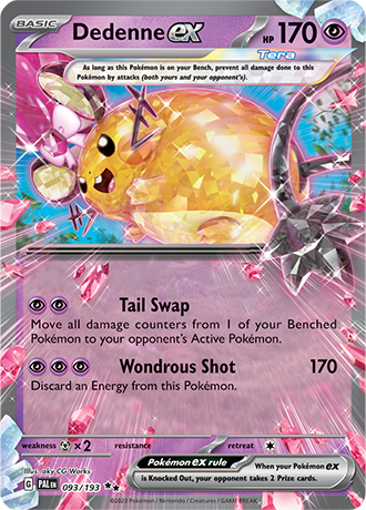 Dedenne ex  93/193 Pokémon TCG Paldea Evolved