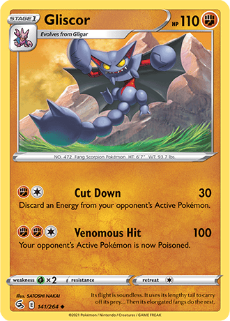 Gliscor  141/264 Pokémon TCG Fusion Strike