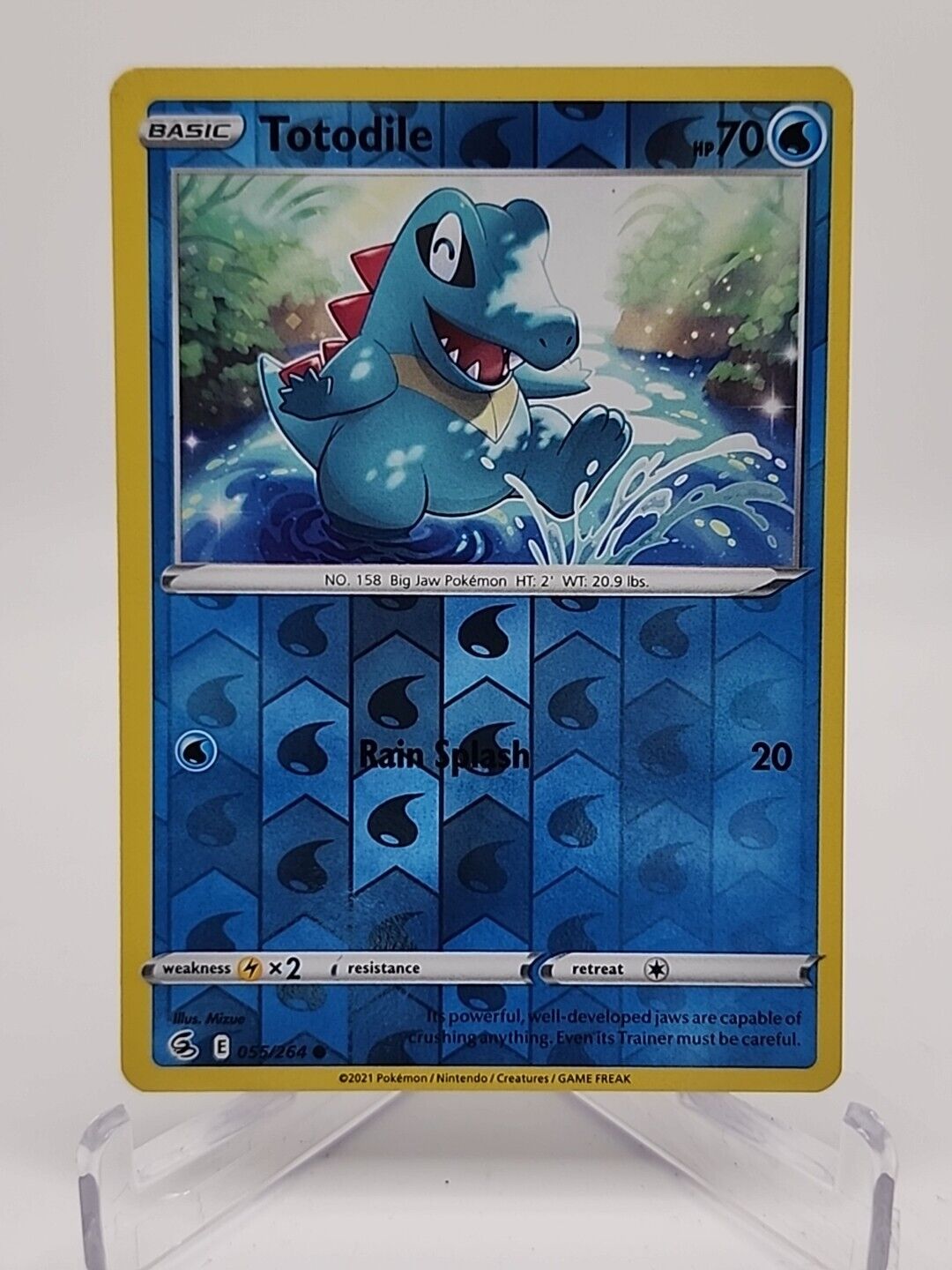 Totodile [Reverse Holo]  55/264 Pokémon TCG Fusion Strike