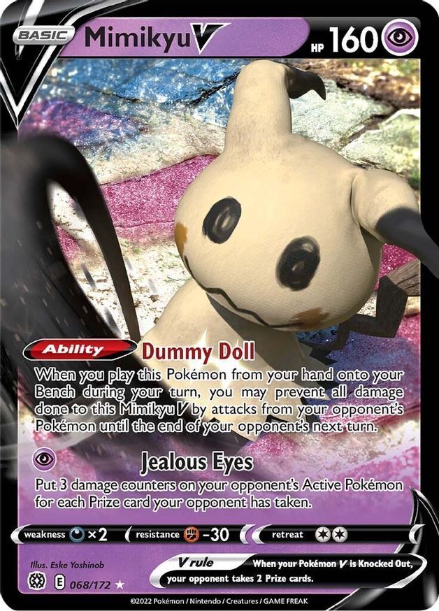 Mimikyu V  68/172 Pokémon TCG Brilliant Stars