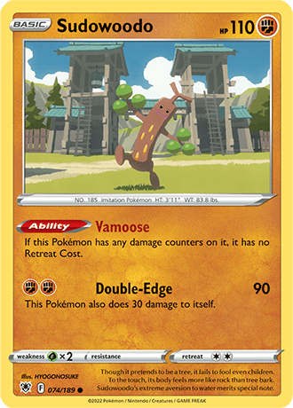 Sudowoodo  74/189 Pokémon TCG Astral Radiance