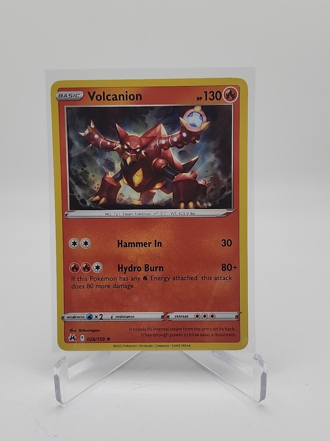 Volcanion [Holo] 26/159 Pokémon TGC Crown Zenith