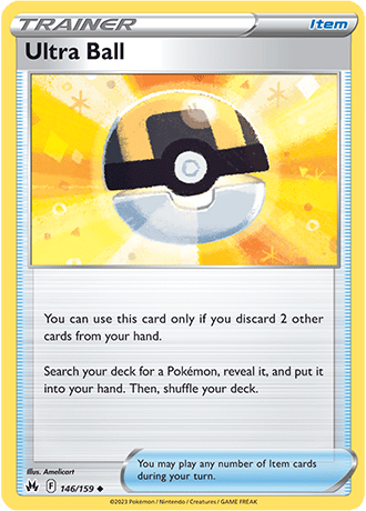 Ultra Ball  146/159 Pokémon TCG Crown Zenith