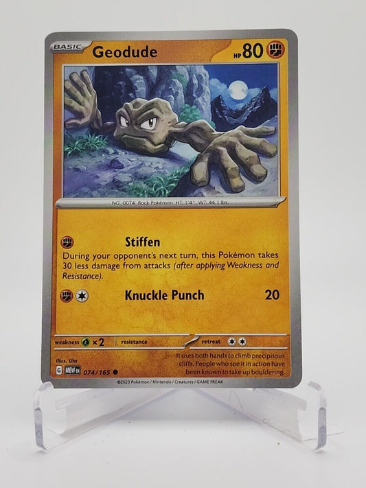 74/165 Geodude  Pokémon TGC Scarlet & Violet - 151