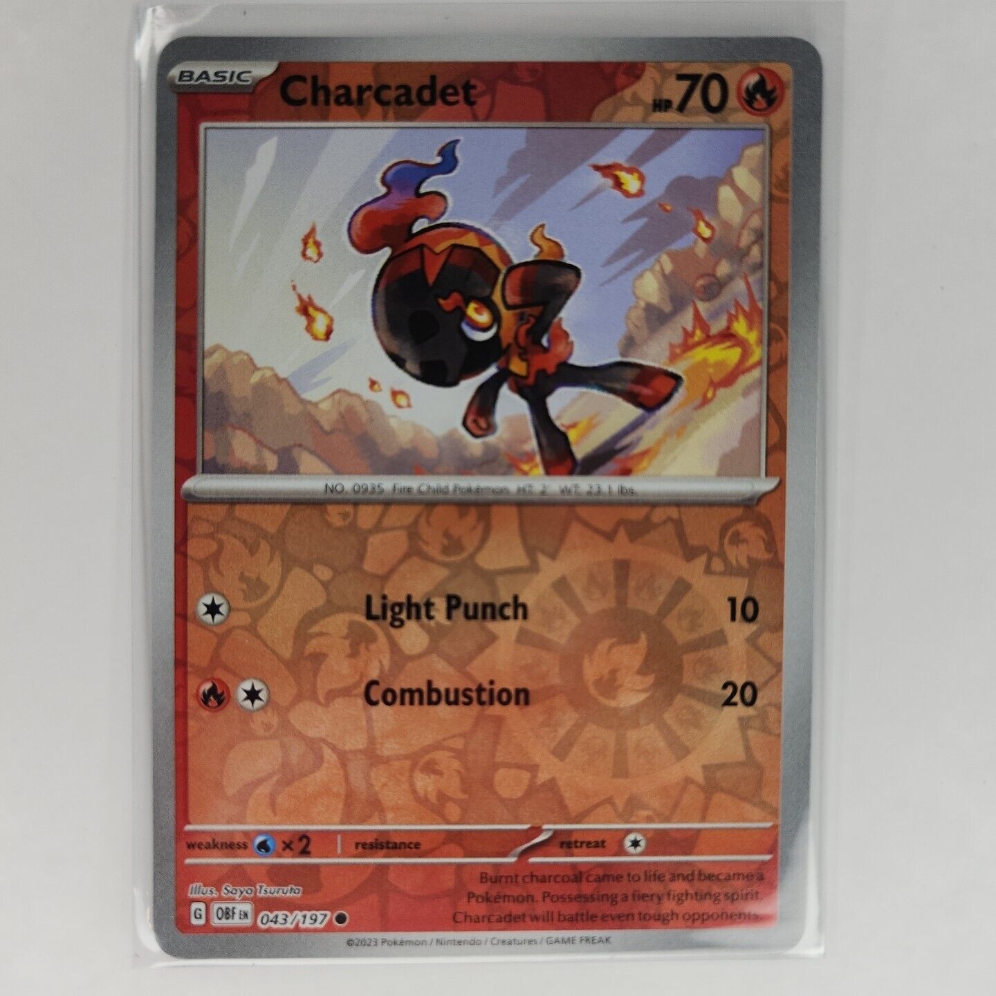 Charcadet [Reverse Holo] 43/197 Pokémon TGC Obsidian Flames