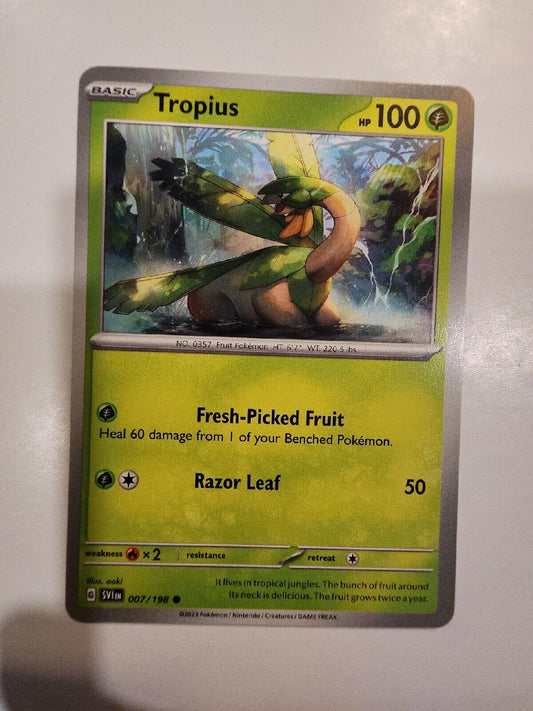 Tropius 7/198 Pokémon TGC Scarlet & Violet