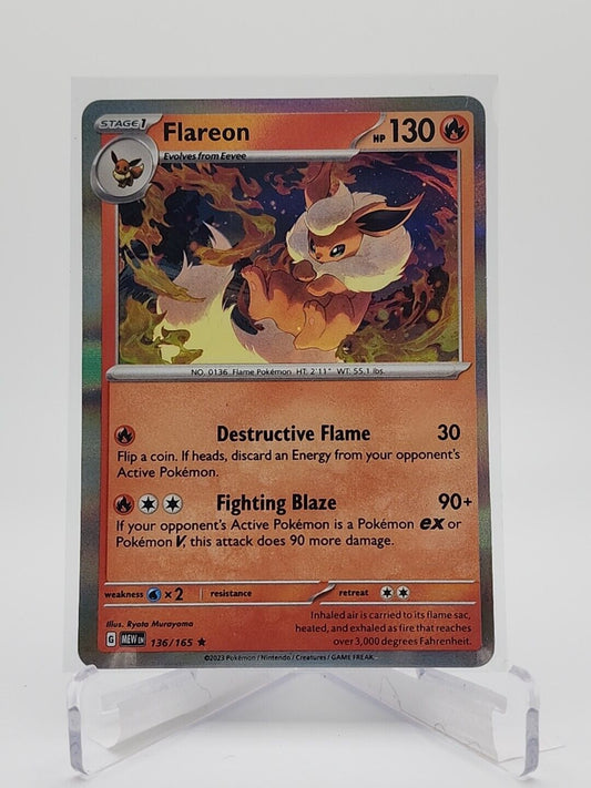 136/165 Flareon  Pokémon TGC Scarlet & Violet - 151