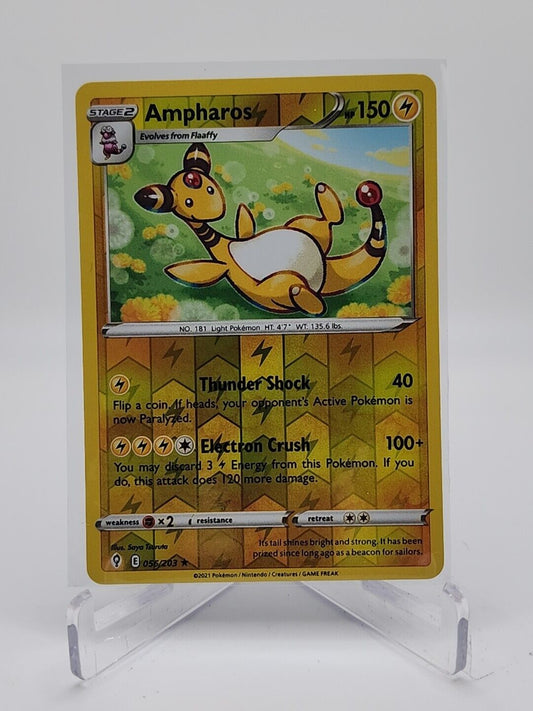 Ampharos [Reverse Holo]  56/203 Pokémon TCG Evolving Skies