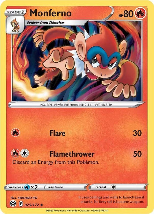 Monferno  25/172 Pokémon TCG Brilliant Stars