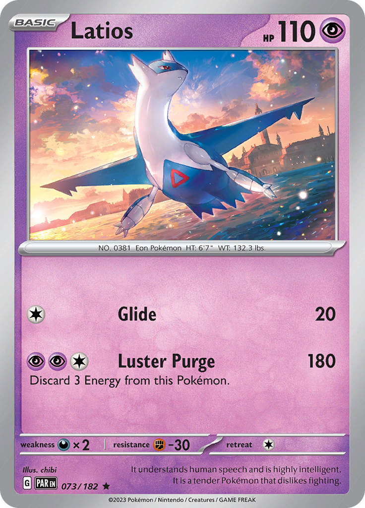 Latios [Holo]  73/182 Pokémon TCG Paradox Rift