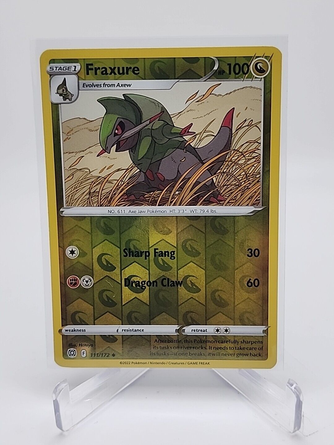 Fraxure [Reverse Holo]  111/172 Pokémon TCG Brilliant Stars