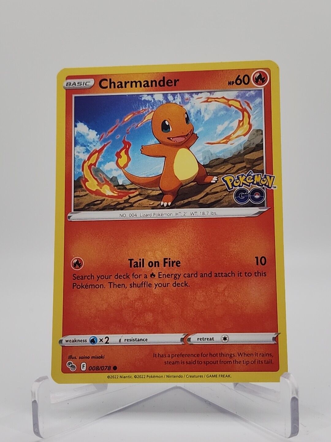 Charmander 8/78 Pokémon TGC Pokemon Go