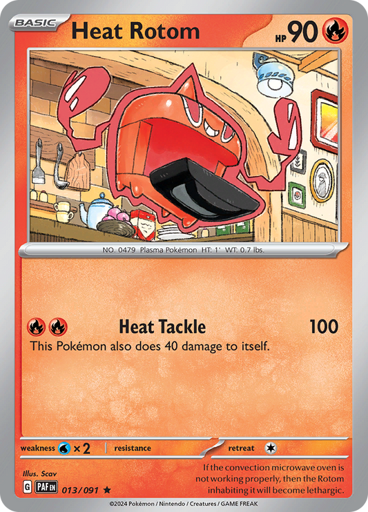 Heat Rotom [Holo]  13/91 Pokémon TCG Paldean Fates