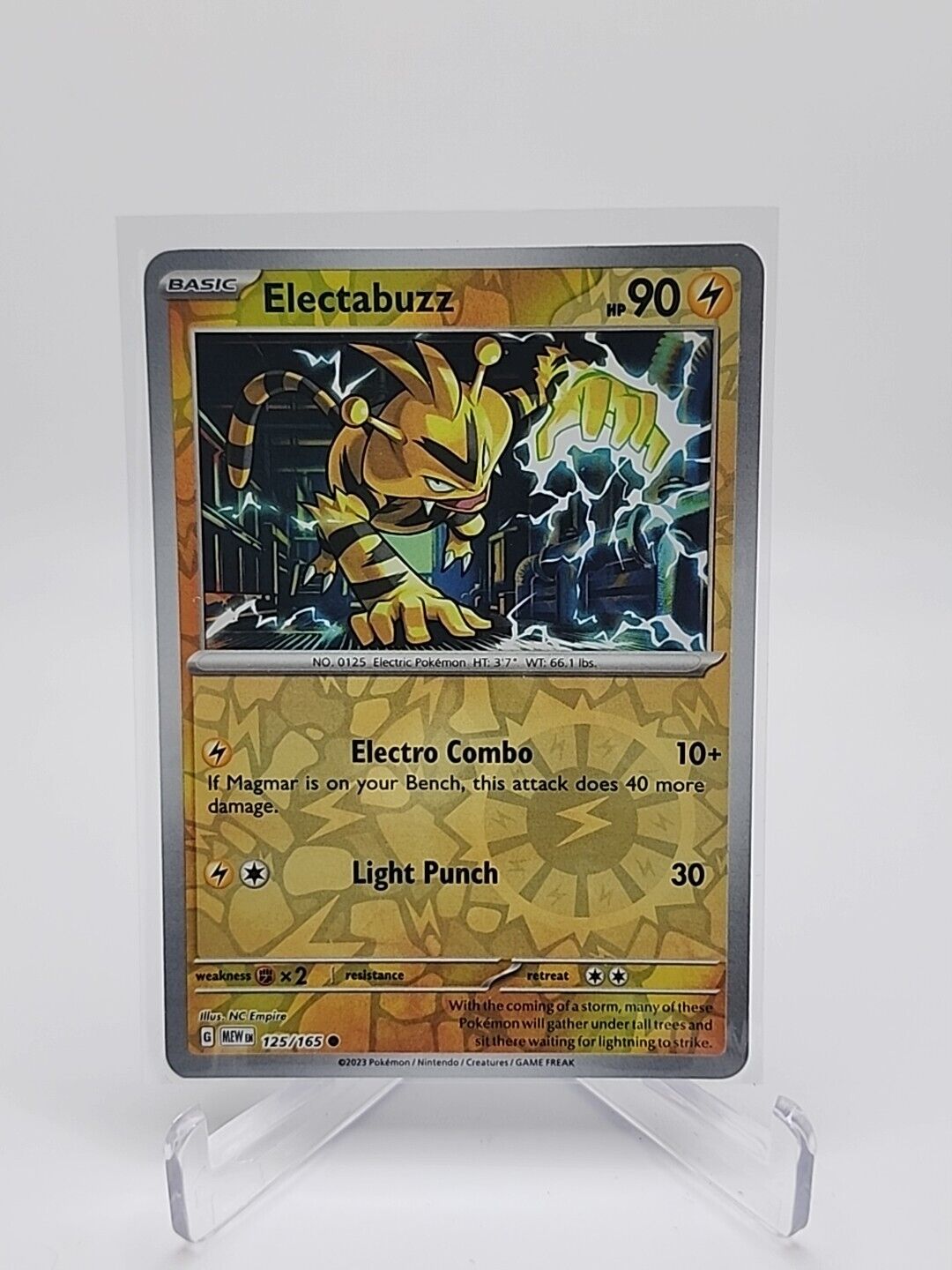 125/165 Electabuzz [Reverse Holo] Pokémon TCG Scarlet & Violet - 151