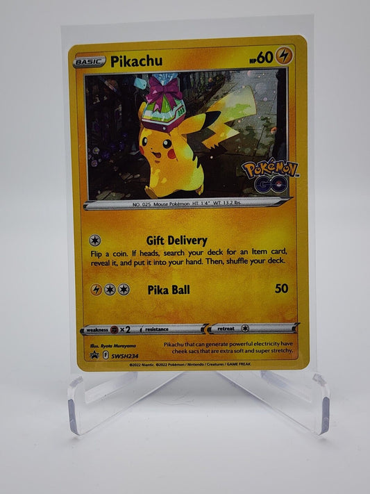 Pikachu SWSH234 Black Star Promo Cosmos Holo Pokemon GO