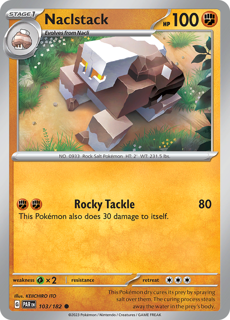 Naclstack  103/182 Pokémon TCG Paradox Rift