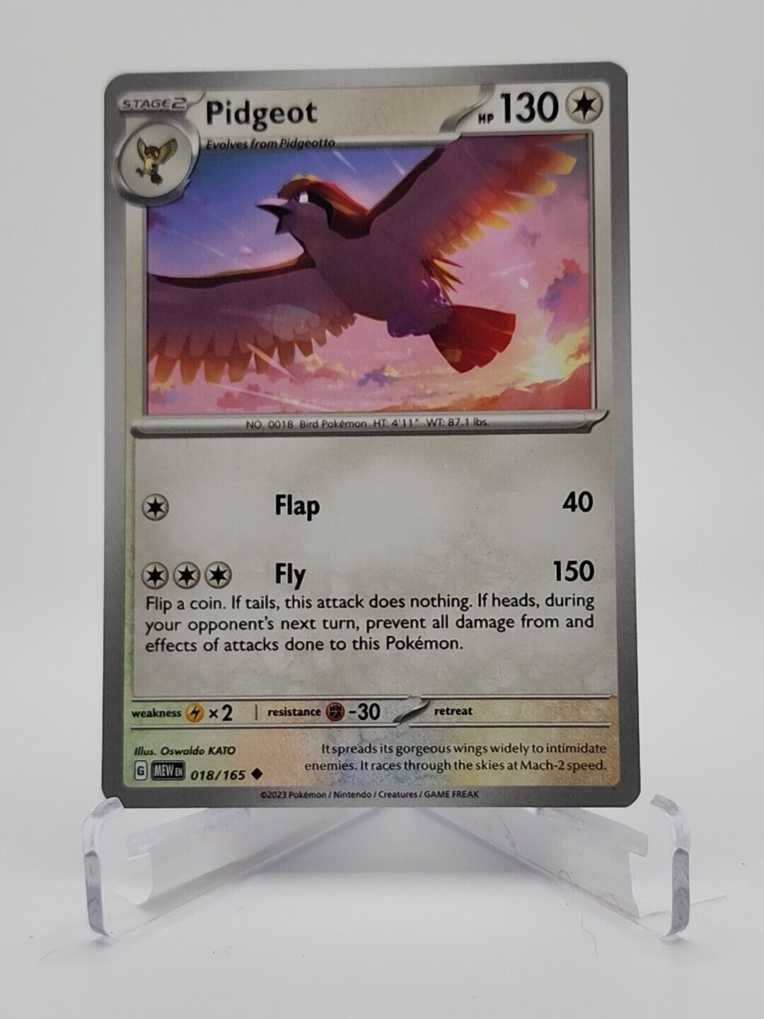 18/165 Pidgeot  Pokémon TGC Scarlet & Violet - 151