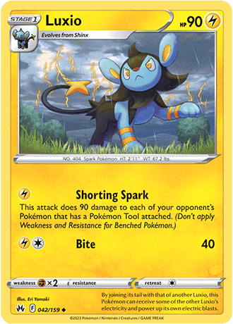 Luxio  42/159 Pokémon TCG Crown Zenith