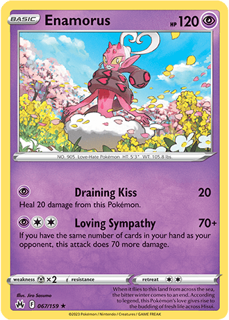 Enamorus  67/159 Pokémon TCG Crown Zenith