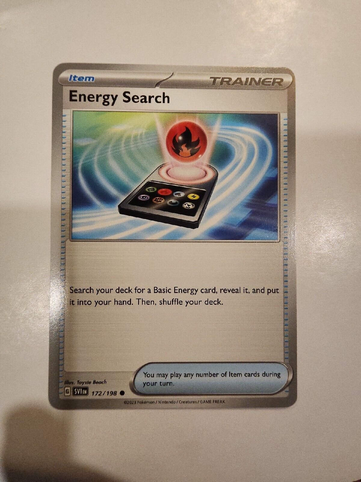 Energy Search 172/198 Pokémon TGC Scarlet & Violet