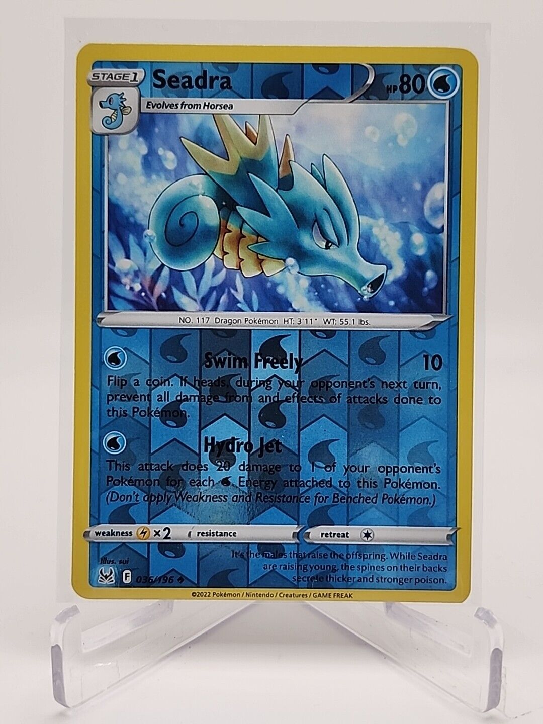 Seadra [Reverse Holo]  36/196 Pokémon TCG Lost Origin