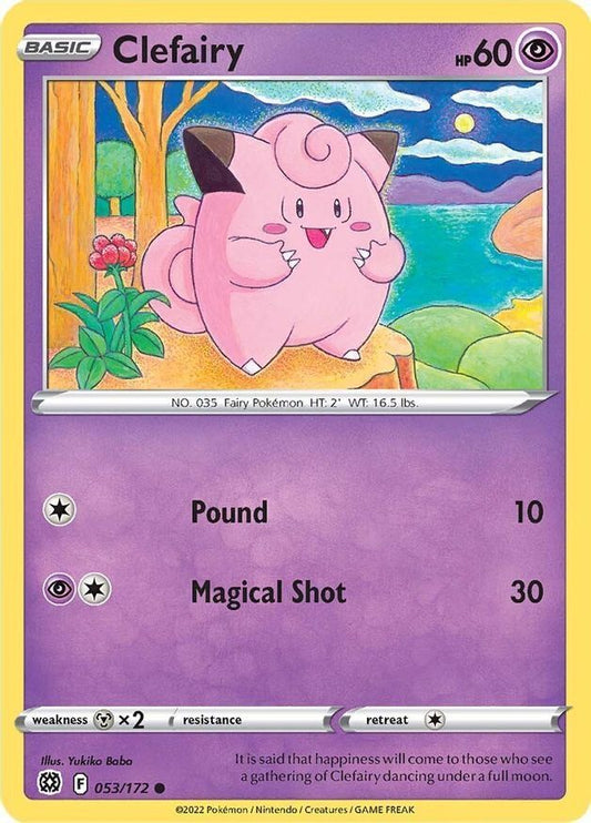 Clefairy  53/172 Pokémon TCG Brilliant Stars