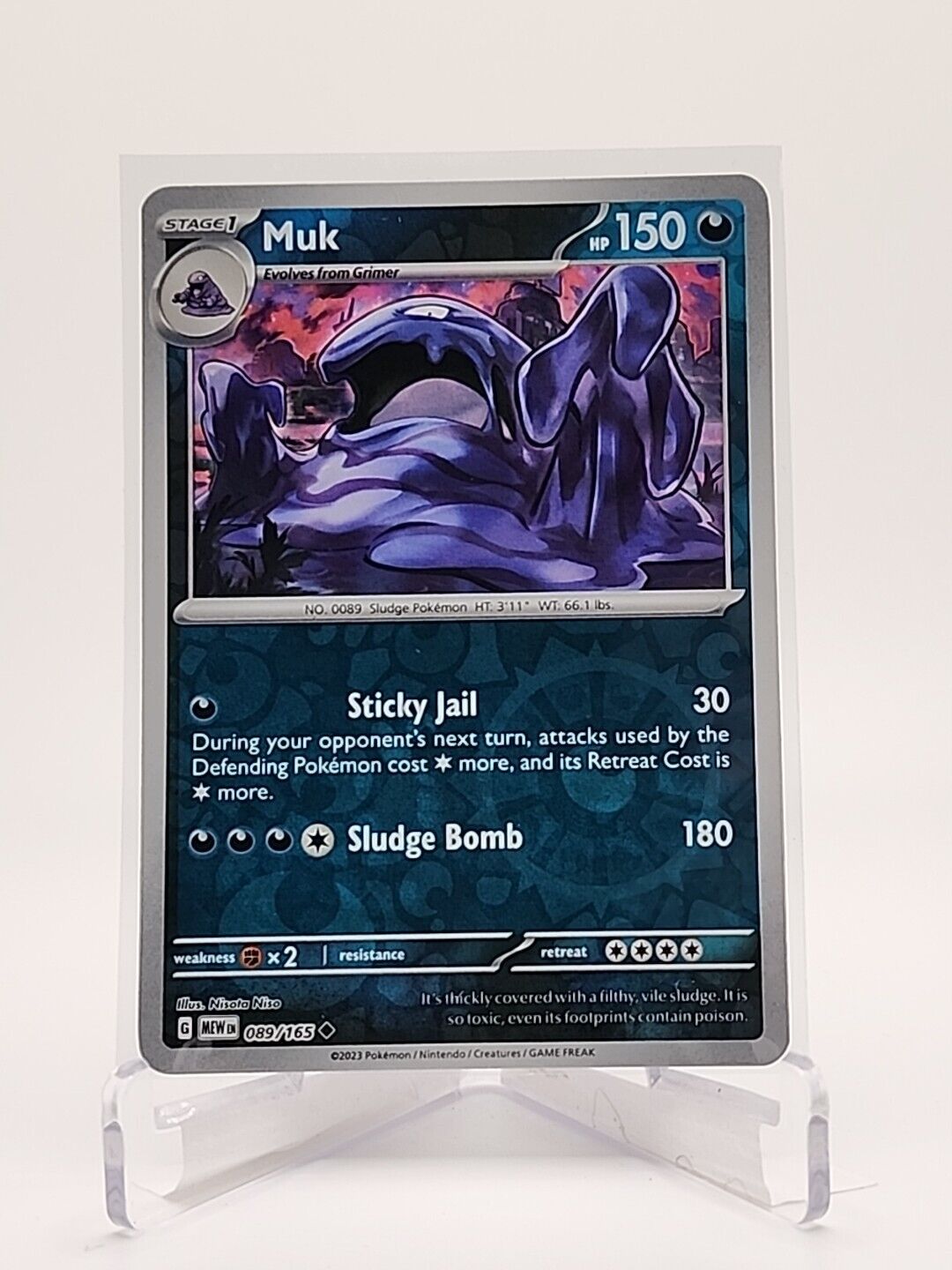 89/165 Muk [Reverse Holo]  Pokémon TGC Scarlet & Violet - 151