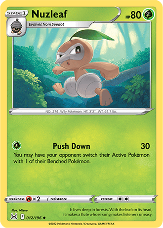 Nuzleaf  12/196 Pokémon TCG Lost Origin