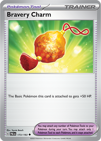 Bravery Charm  173/193 Pokémon TCG Paldea Evolved