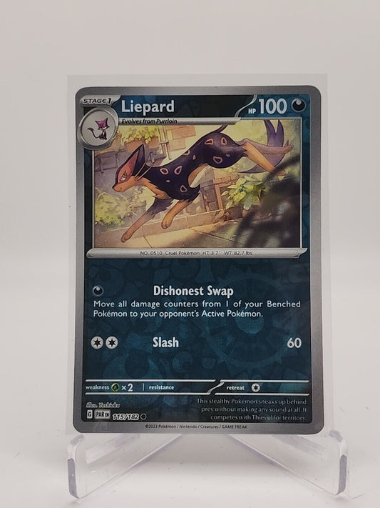 Liepard [Reverse Holo]  115/182 Pokémon TCG Paradox Rift