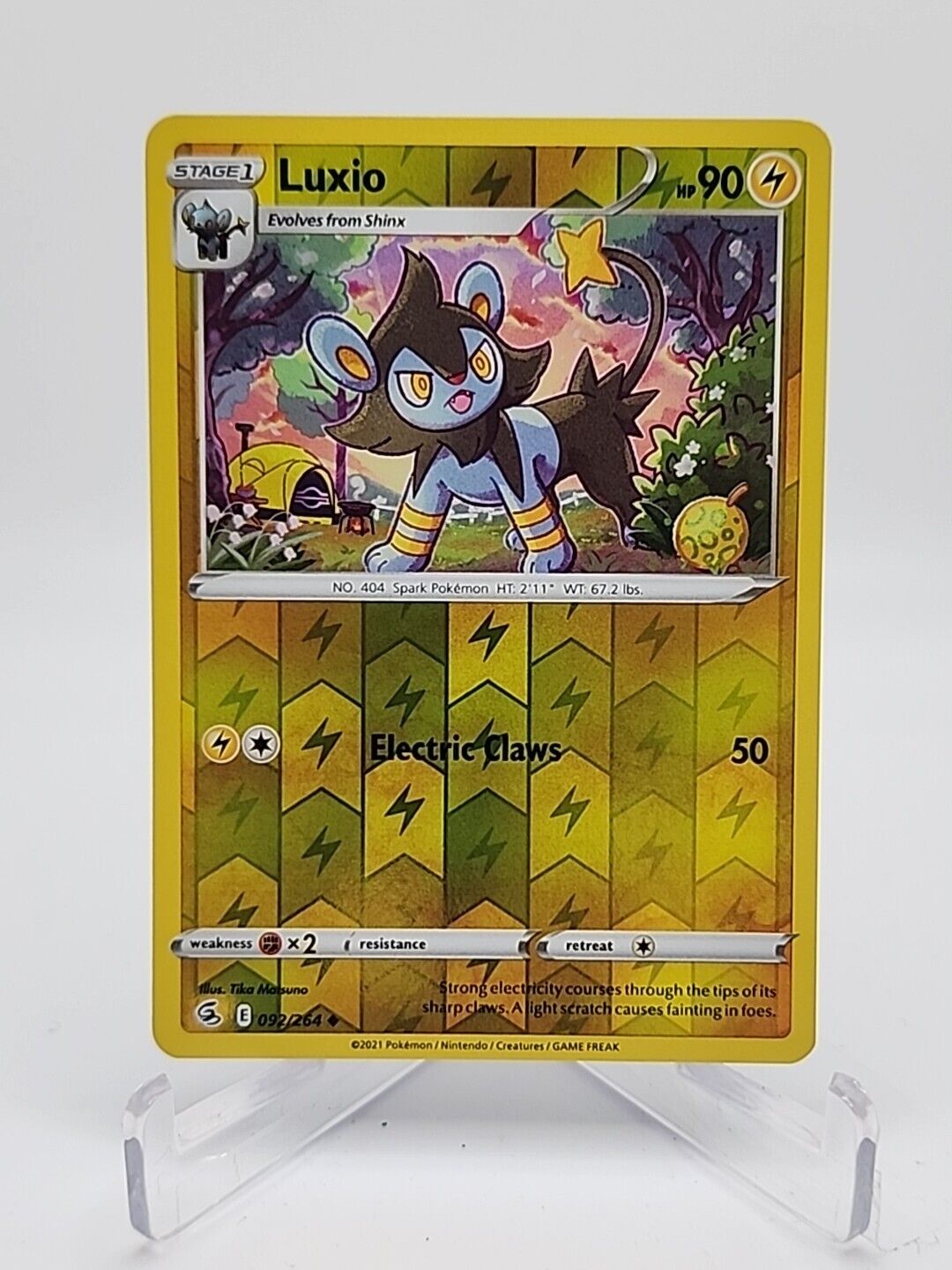 Luxio [Reverse Holo]  92/264 Pokémon TCG Fusion Strike