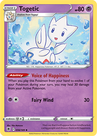 Togetic  56/189 Pokémon TCG Astral Radiance