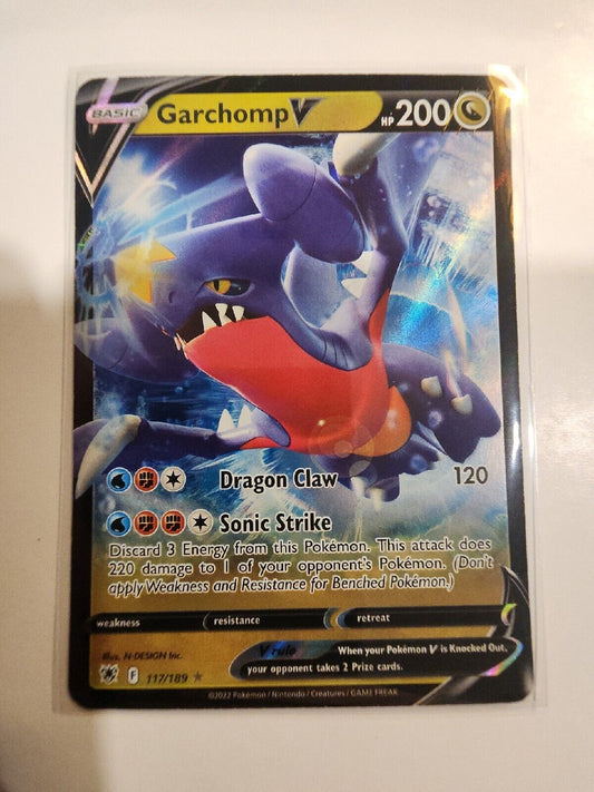 Garchomp V - 117/189 - Ultra Rare Pokemon SS10 Astral Radiance M/NM