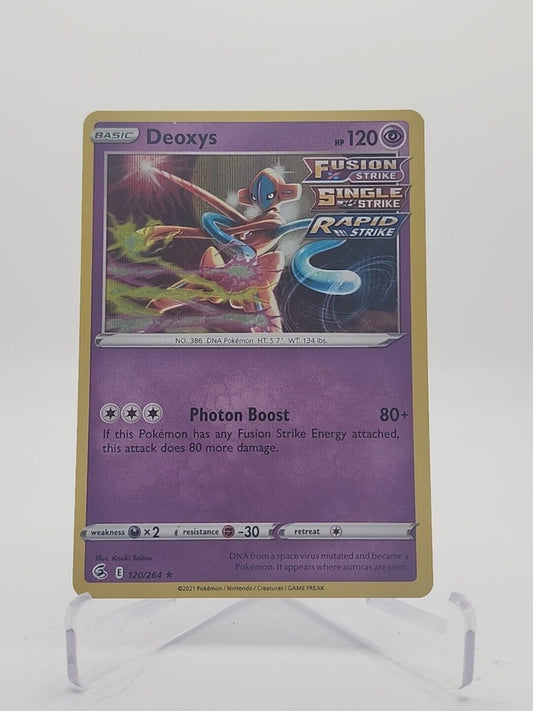 Deoxys [Holo] 120/264 Pokémon TGC Fusion Strike