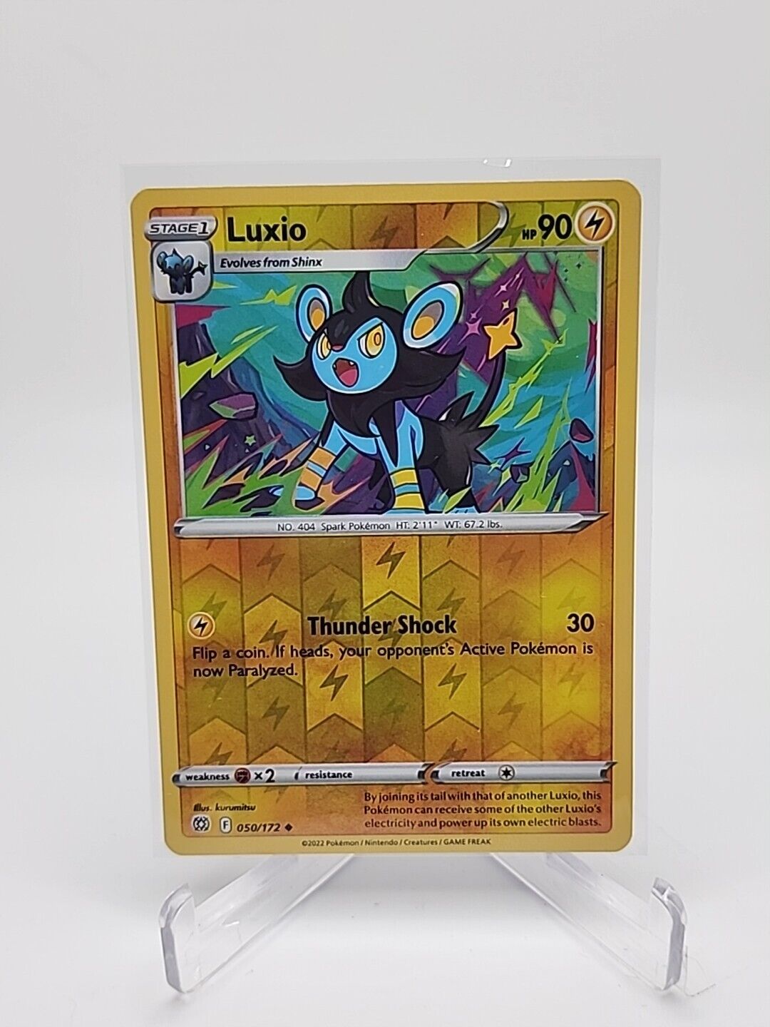 Luxio [Reverse Holo]  50/172 Pokémon TCG Brilliant Stars