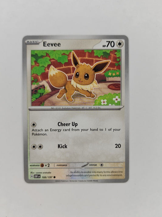 Eevee 166/197 Pokémon TGC Obsidian Flames