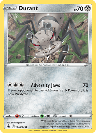 Durant  184/264 Pokémon TCG Fusion Strike