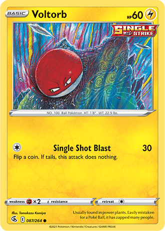 Voltorb  87/264 Pokémon TCG Fusion Strike