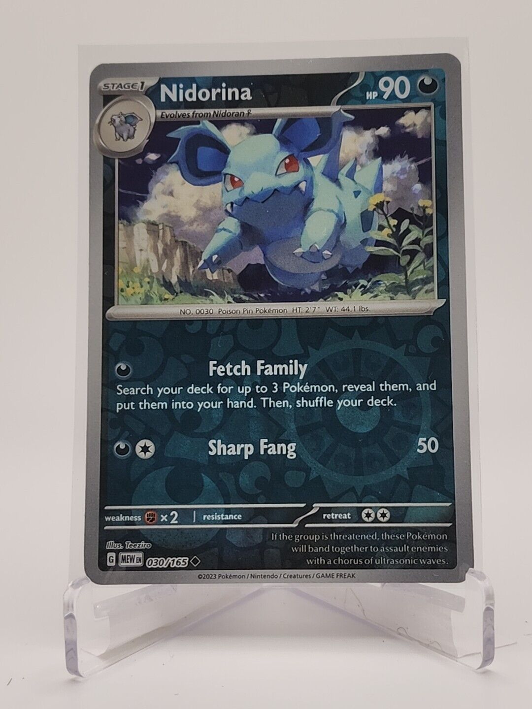 30/165 Nidorina [Reverse Holo]  Pokémon TGC Scarlet & Violet - 151