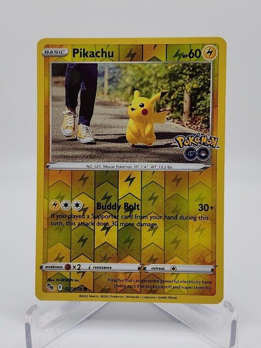 Pikachu [Reverse Holo]  27/78 Pokémon TCG Pokemon Go