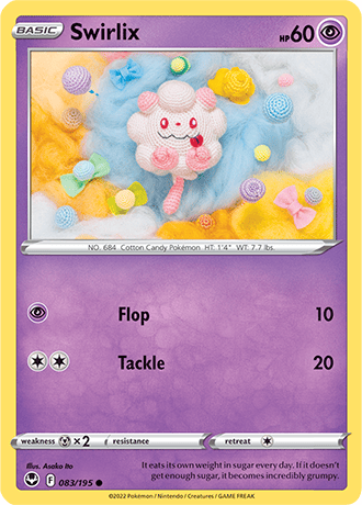 Swirlix  83/195 Pokémon TCG Silver Tempest