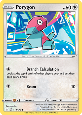 Porygon  140/196 Pokémon TCG Lost Origin