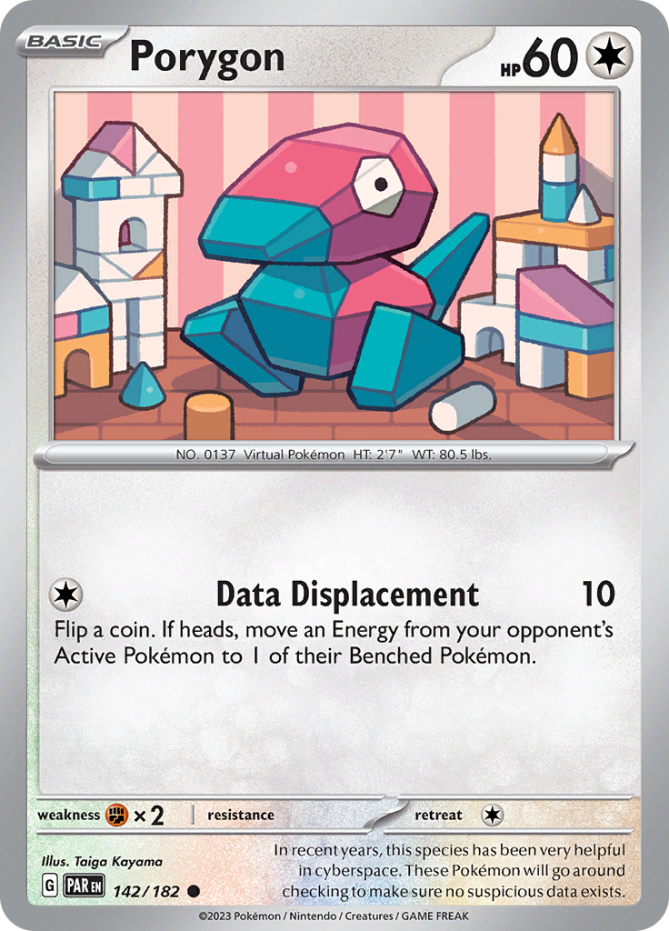 Porygon  142/182 Pokémon TCG Paradox Rift