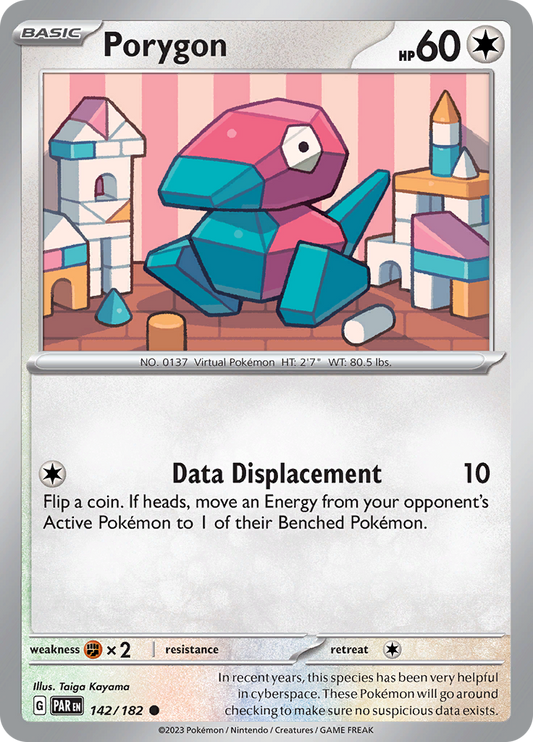 Porygon  142/182 Pokémon TCG Paradox Rift