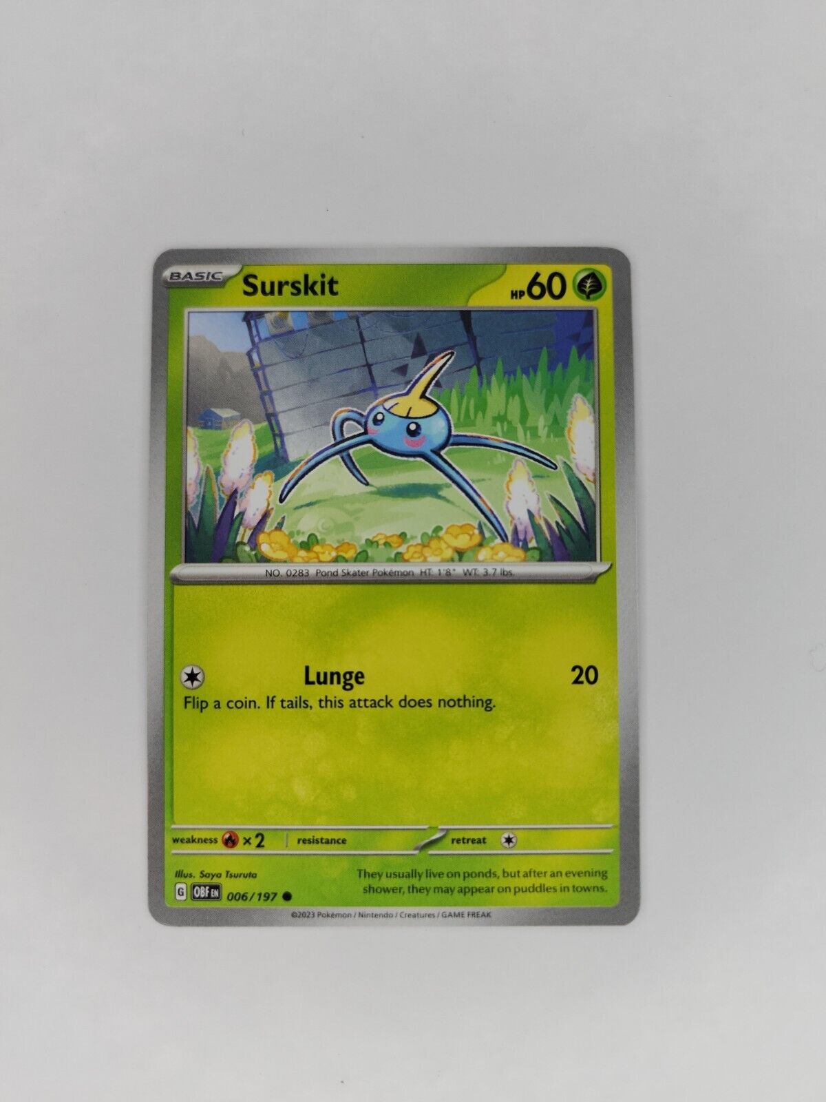 Surskit 6/197 Pokémon TGC Obsidian Flames